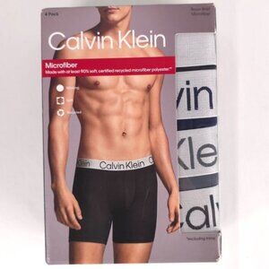 CALVIN‎ KLEIN 4 Pack Boxer Brief Microfiber Wicking Soft NP2740R-903 Size LARGE